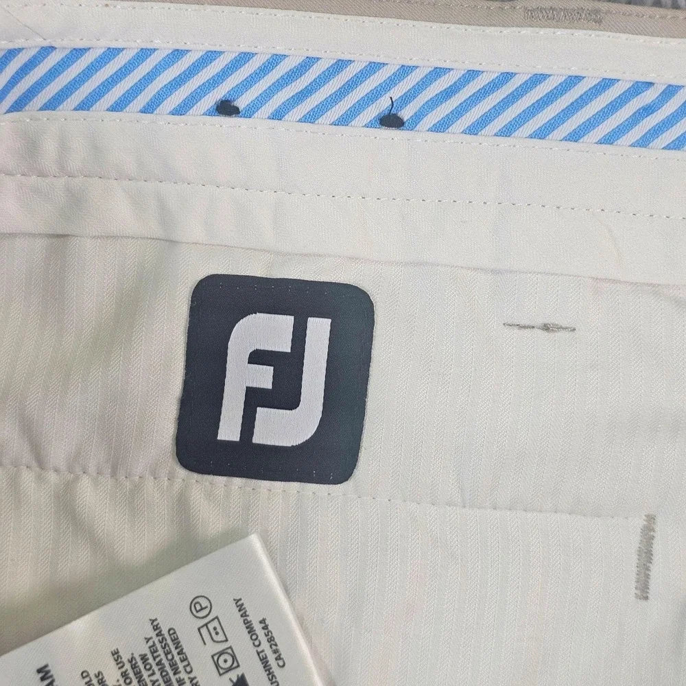 FootJoy Pants Mens 38x32 Beige Golf Stretch Performance Khakis Classic Fit